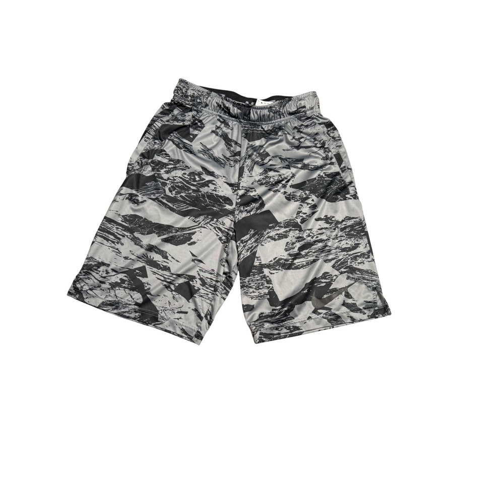 Nike Dri-FIT Men's Small Athletic Shorts Gray Black Camo‎ Basketball Gym